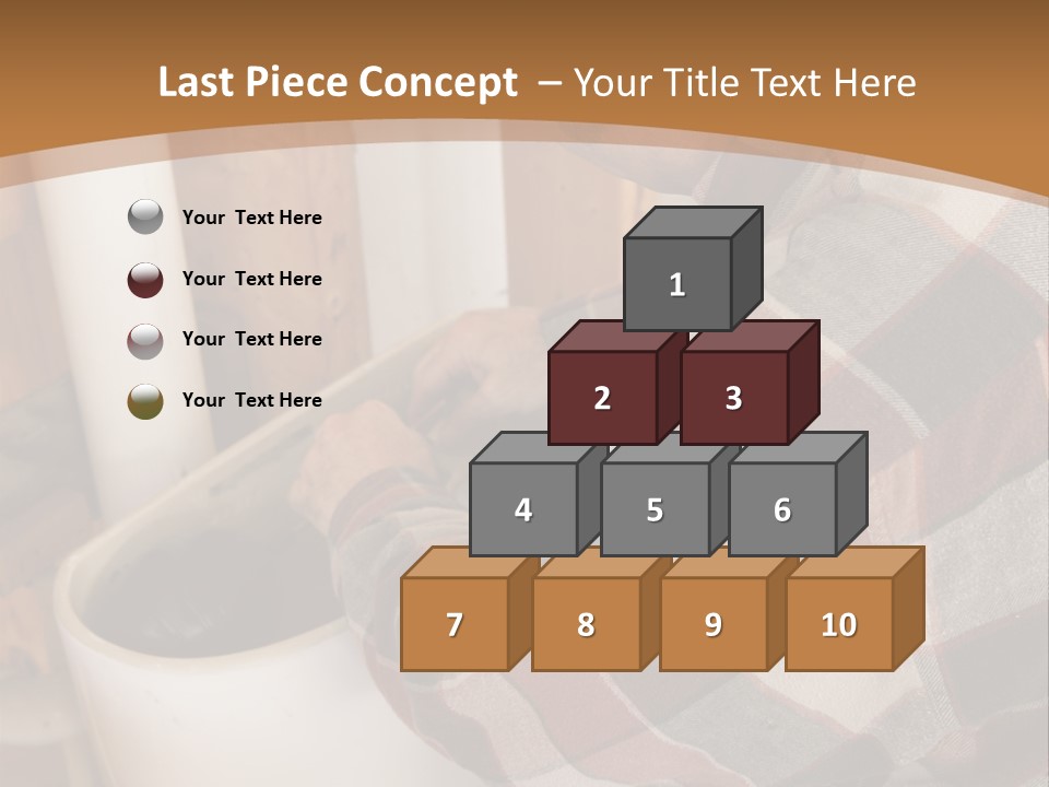 A Construction Plumber Installing A Toilet Tank In A New Building. Authentic And Accurate Content Depiction. PowerPoint Template