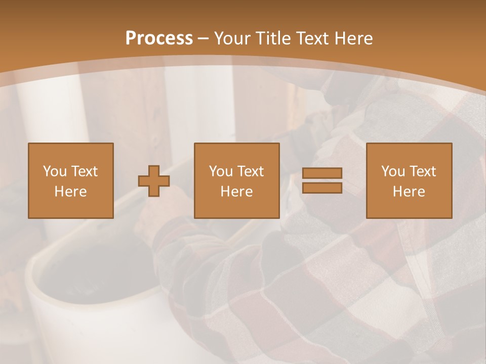 A Construction Plumber Installing A Toilet Tank In A New Building. Authentic And Accurate Content Depiction. PowerPoint Template