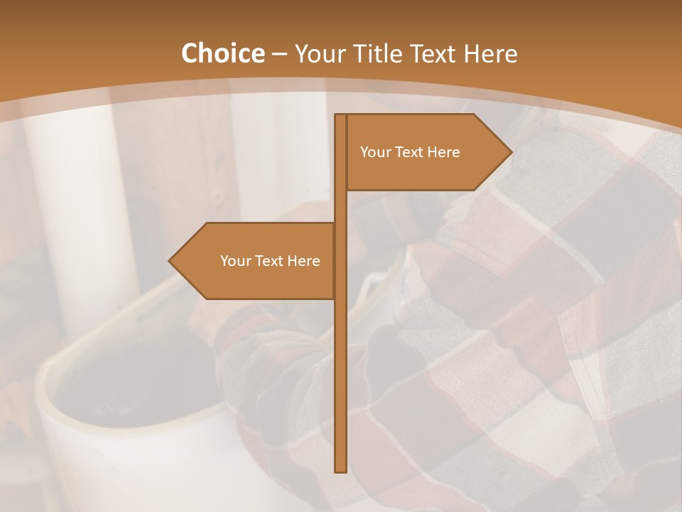 A Construction Plumber Installing A Toilet Tank In A New Building. Authentic And Accurate Content Depiction. PowerPoint Template