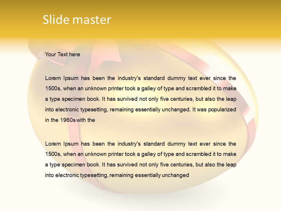 Golden Egg PowerPoint Template