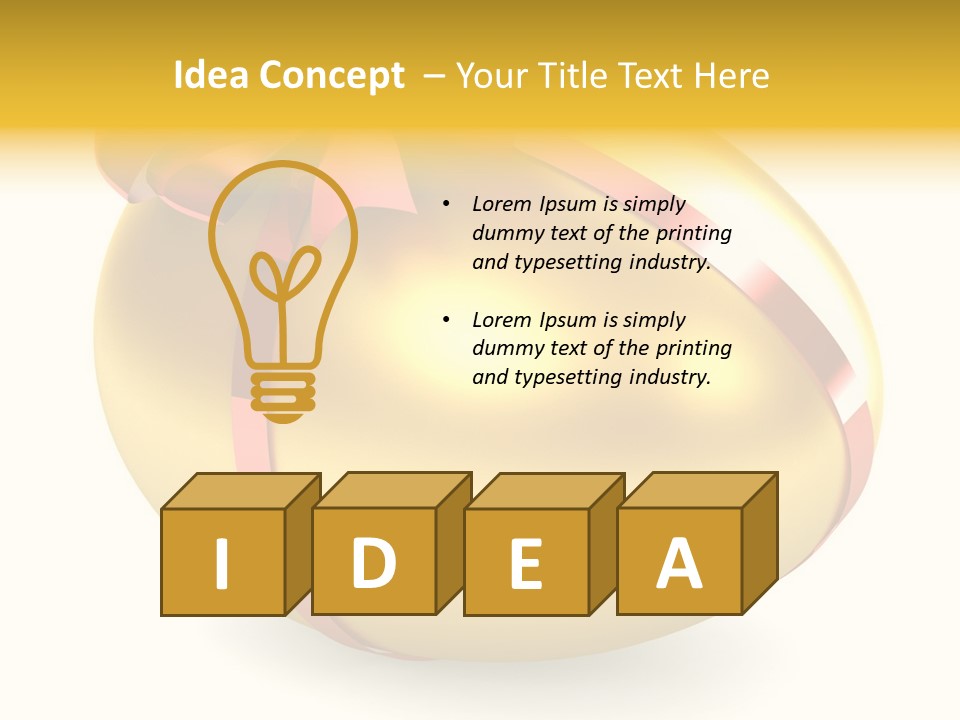 Golden Egg PowerPoint Template