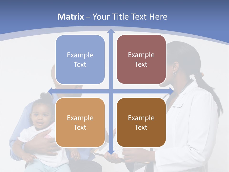 A Doctor Talking To A Woman And A Baby PowerPoint Template