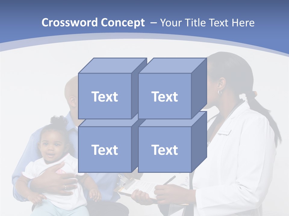 A Doctor Talking To A Woman And A Baby PowerPoint Template