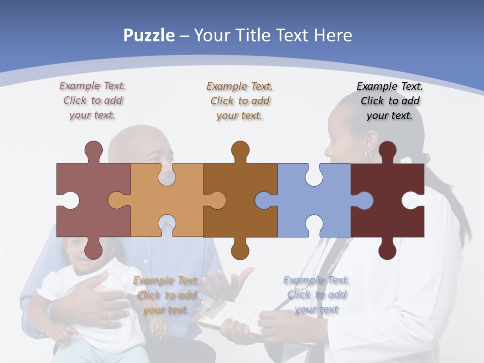 A Doctor Talking To A Woman And A Baby PowerPoint Template