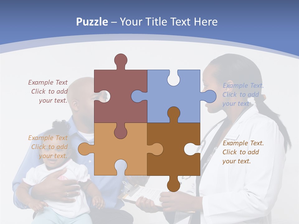 A Doctor Talking To A Woman And A Baby PowerPoint Template