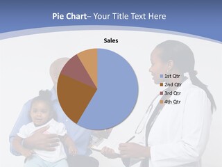 A Doctor Talking To A Woman And A Baby PowerPoint Template