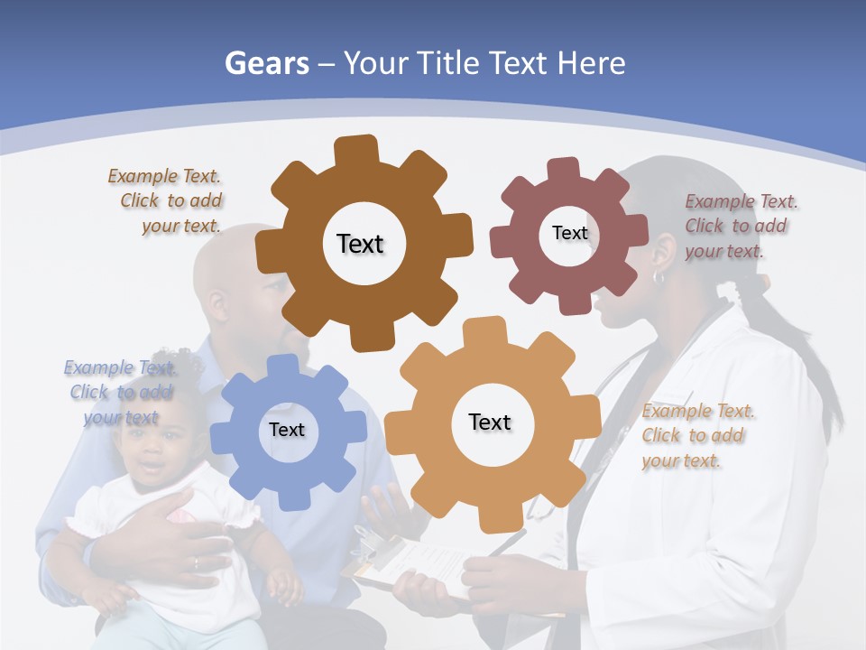 A Doctor Talking To A Woman And A Baby PowerPoint Template