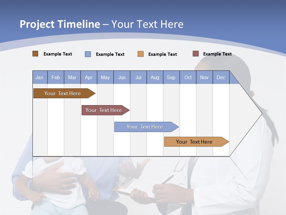 A Doctor Talking To A Woman And A Baby PowerPoint Template