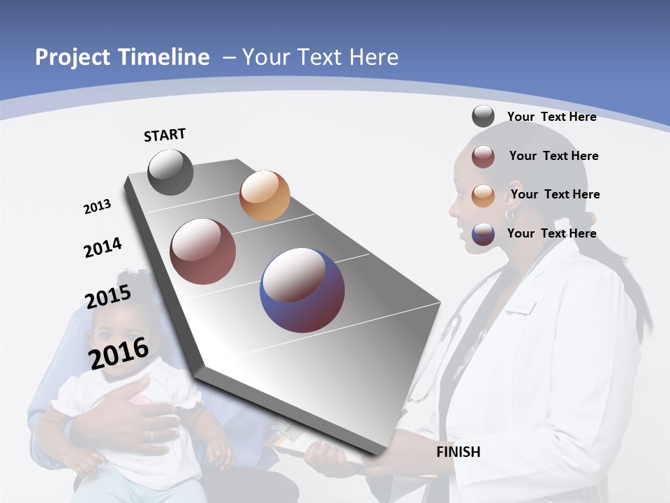 A Doctor Talking To A Woman And A Baby PowerPoint Template