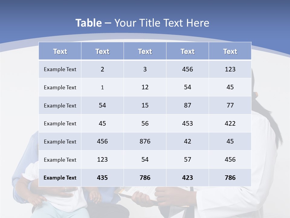 A Doctor Talking To A Woman And A Baby PowerPoint Template