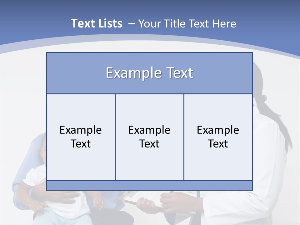 A Doctor Talking To A Woman And A Baby PowerPoint Template