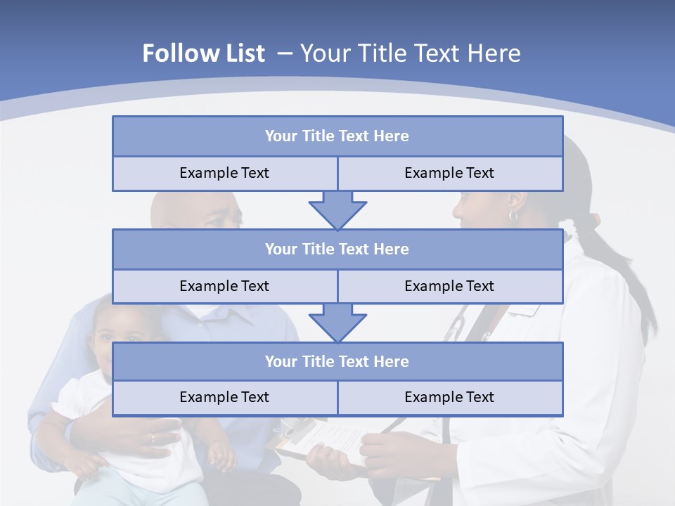 A Doctor Talking To A Woman And A Baby PowerPoint Template