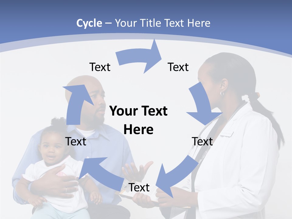 A Doctor Talking To A Woman And A Baby PowerPoint Template