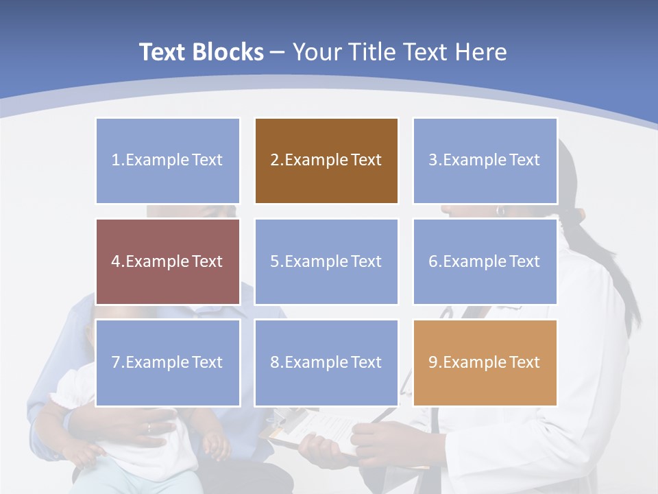 A Doctor Talking To A Woman And A Baby PowerPoint Template