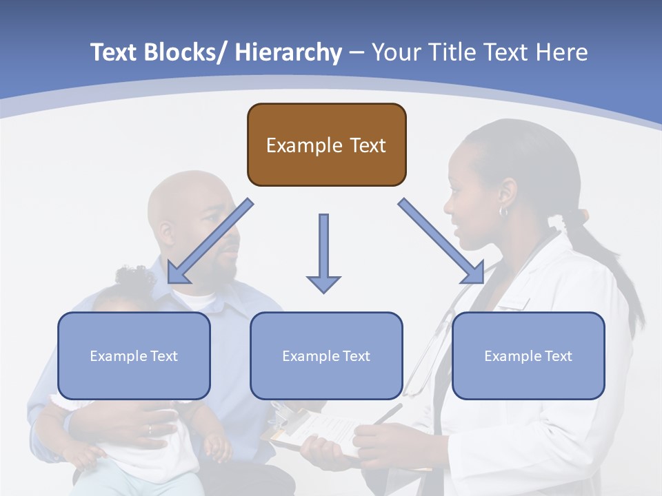 A Doctor Talking To A Woman And A Baby PowerPoint Template