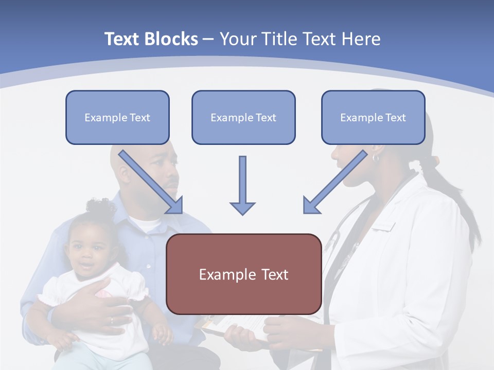 A Doctor Talking To A Woman And A Baby PowerPoint Template