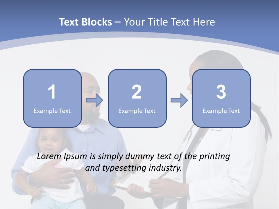 A Doctor Talking To A Woman And A Baby PowerPoint Template