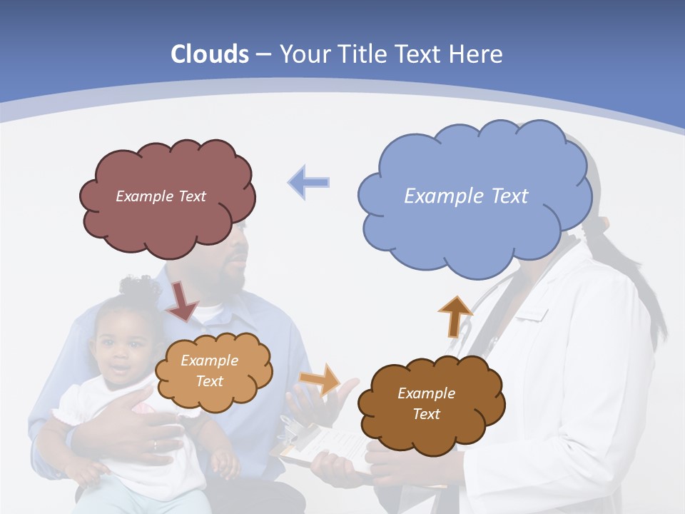 A Doctor Talking To A Woman And A Baby PowerPoint Template