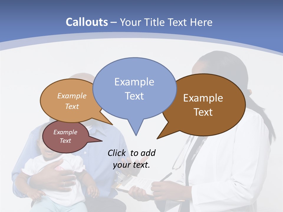 A Doctor Talking To A Woman And A Baby PowerPoint Template