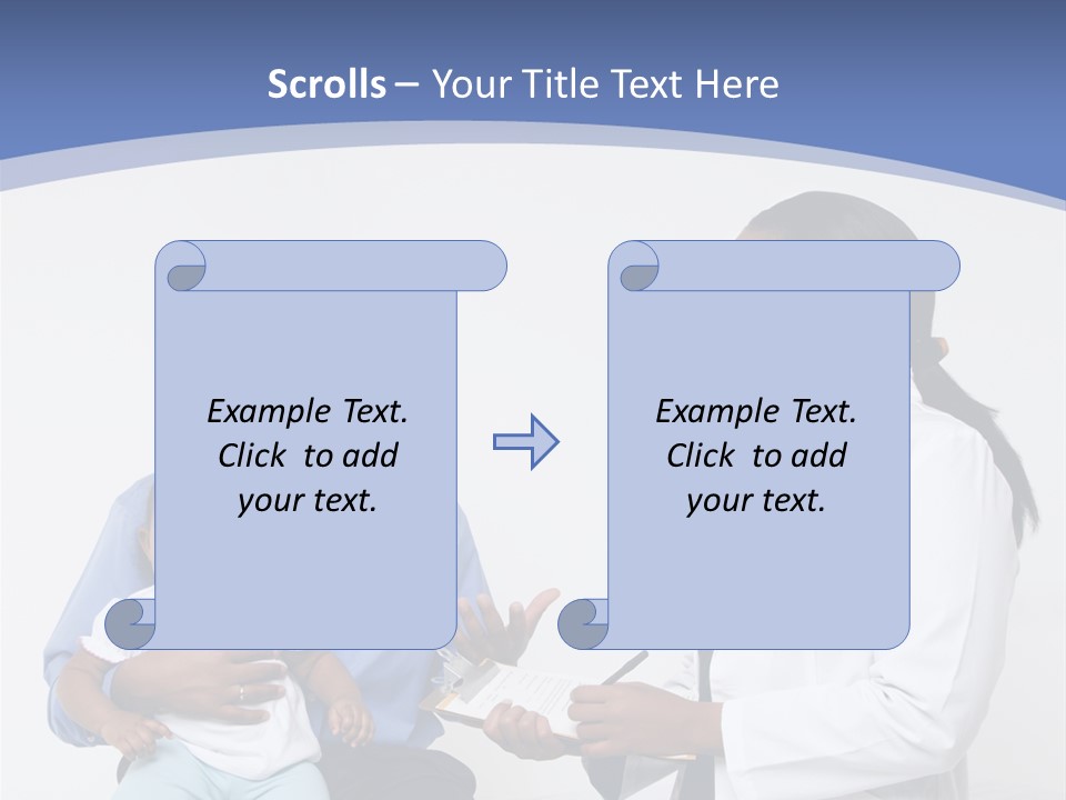 A Doctor Talking To A Woman And A Baby PowerPoint Template