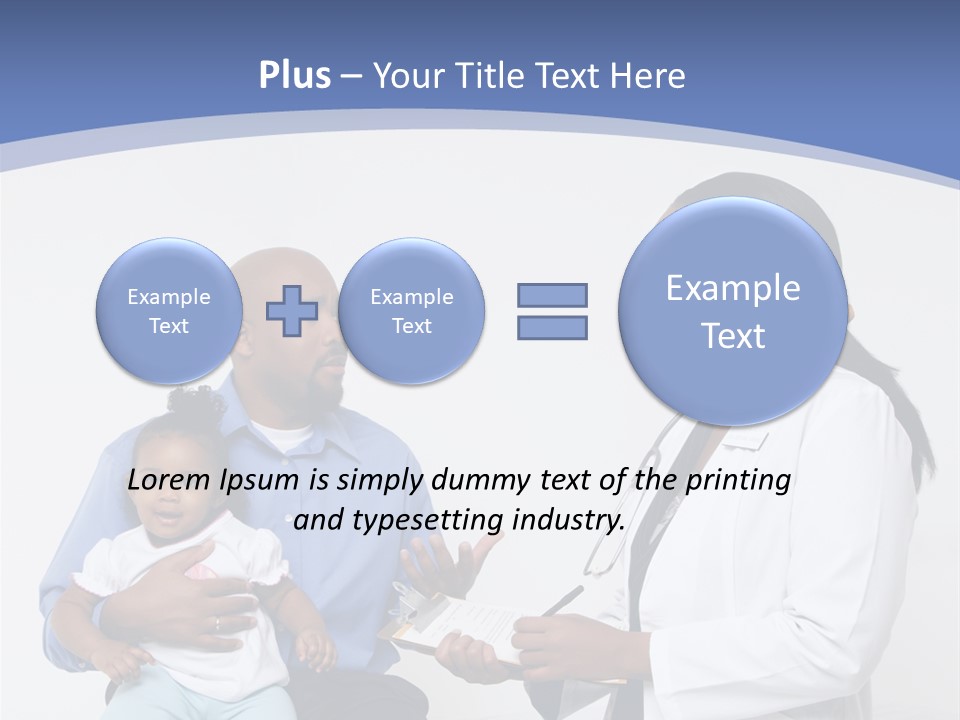 A Doctor Talking To A Woman And A Baby PowerPoint Template