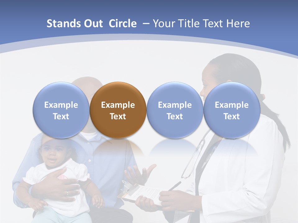 A Doctor Talking To A Woman And A Baby PowerPoint Template