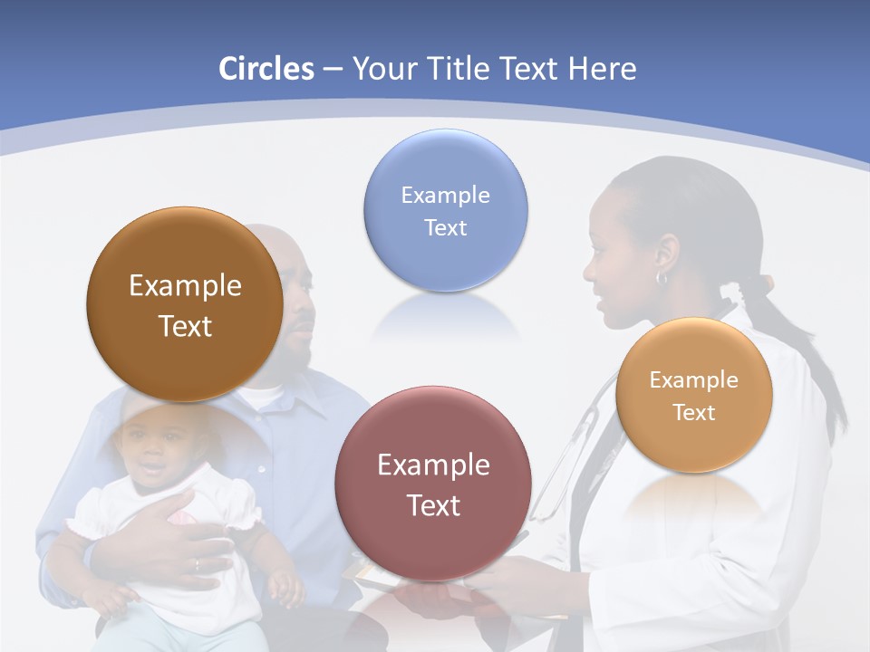 A Doctor Talking To A Woman And A Baby PowerPoint Template