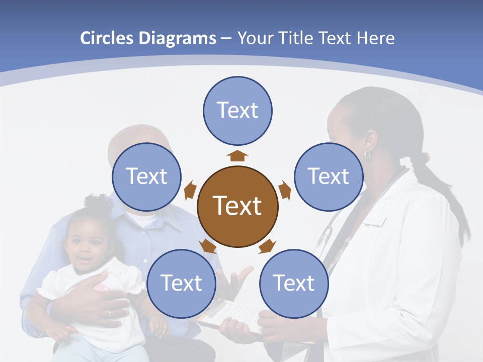 A Doctor Talking To A Woman And A Baby PowerPoint Template