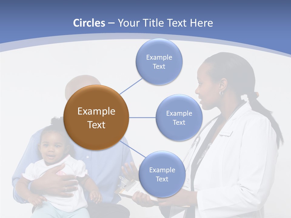 A Doctor Talking To A Woman And A Baby PowerPoint Template