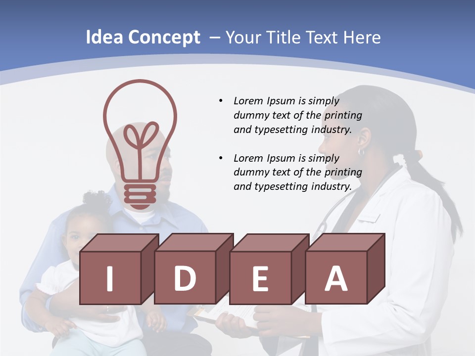 A Doctor Talking To A Woman And A Baby PowerPoint Template