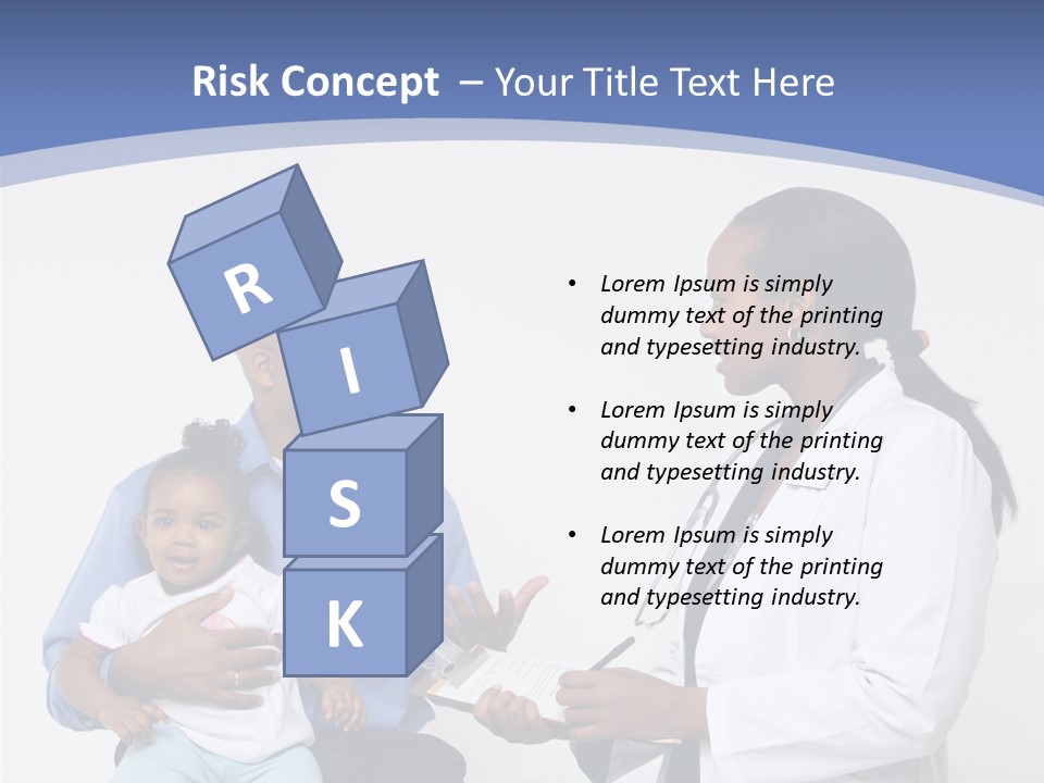 A Doctor Talking To A Woman And A Baby PowerPoint Template