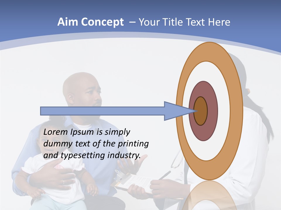 A Doctor Talking To A Woman And A Baby PowerPoint Template