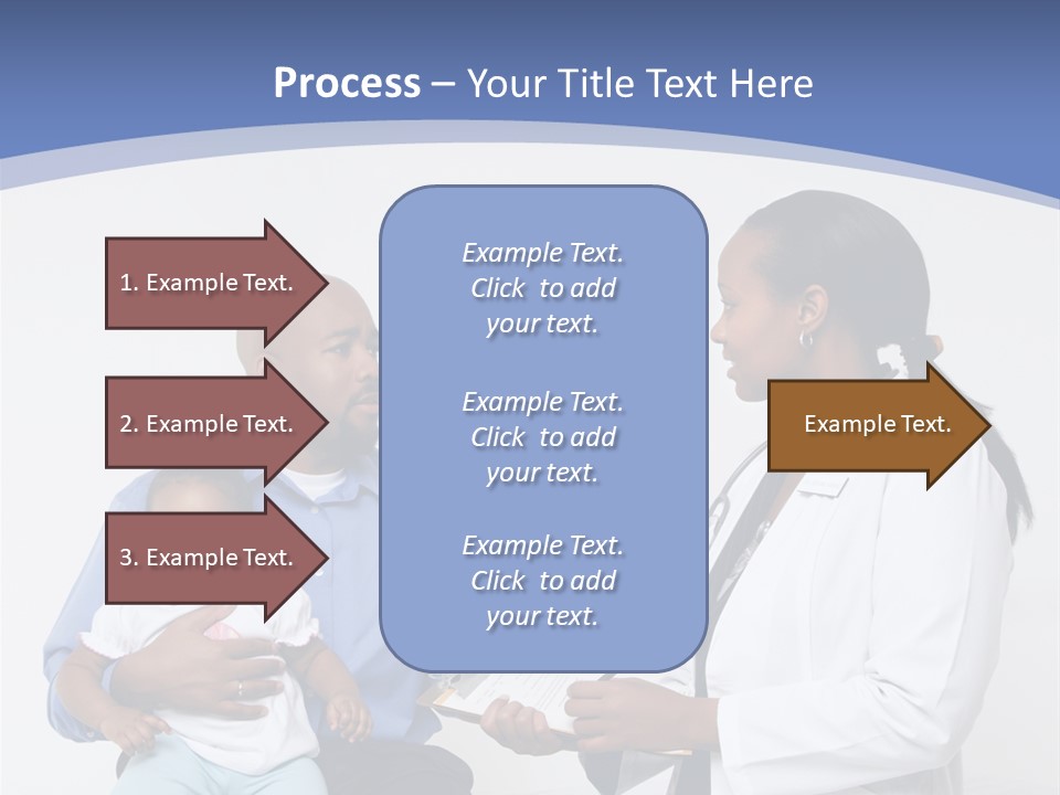 A Doctor Talking To A Woman And A Baby PowerPoint Template