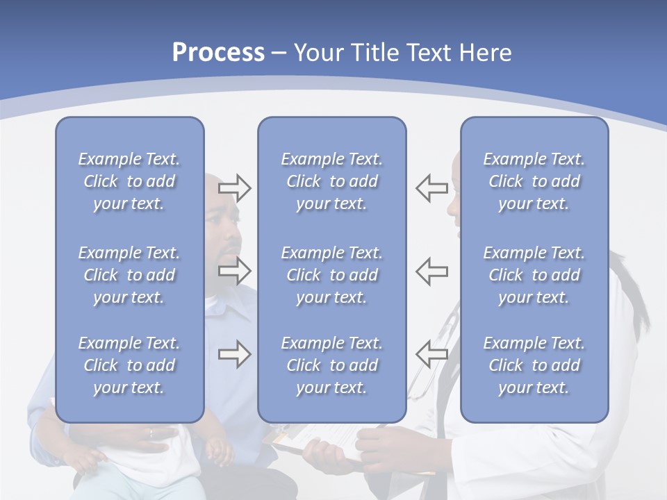 A Doctor Talking To A Woman And A Baby PowerPoint Template
