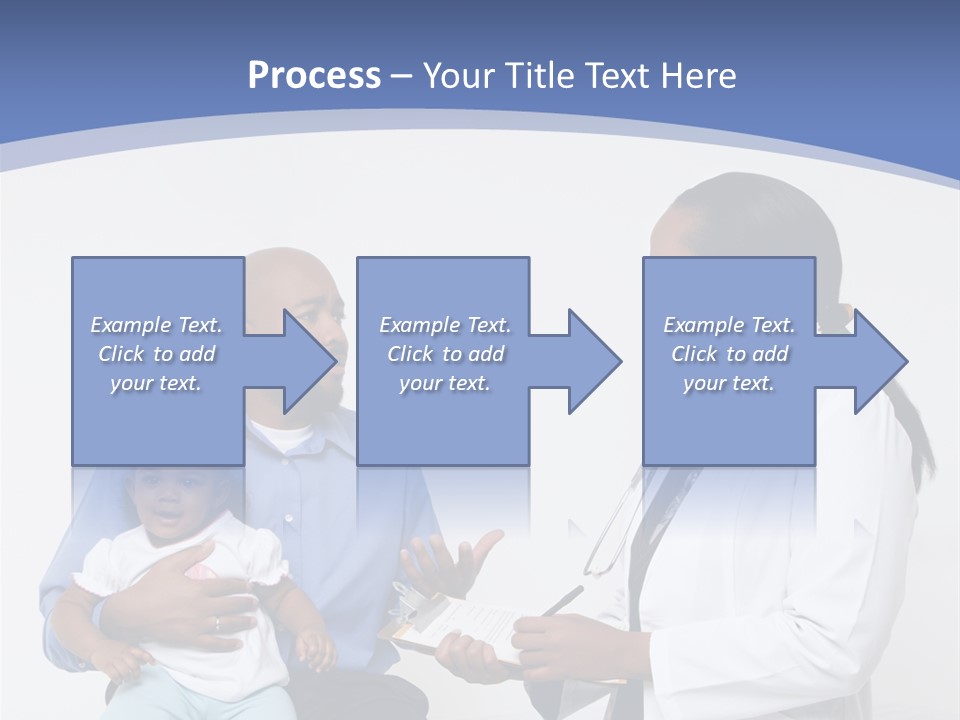 A Doctor Talking To A Woman And A Baby PowerPoint Template