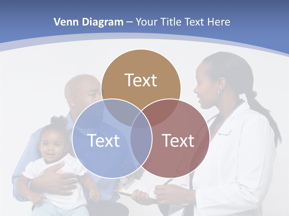 A Doctor Talking To A Woman And A Baby PowerPoint Template