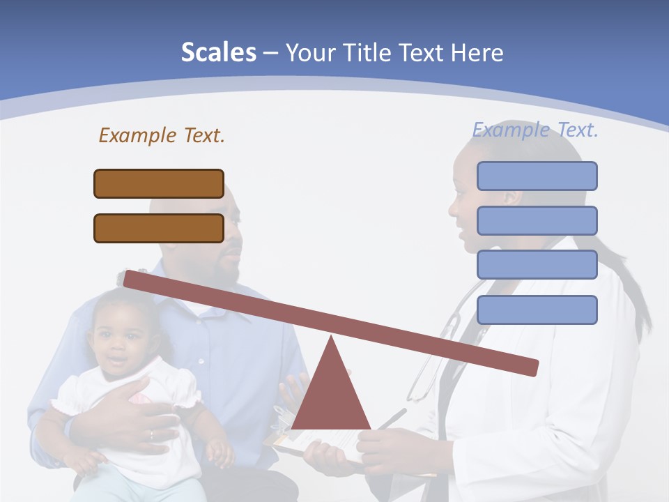 A Doctor Talking To A Woman And A Baby PowerPoint Template