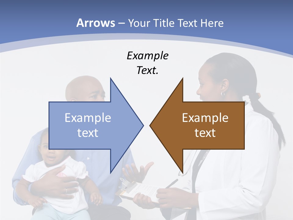 A Doctor Talking To A Woman And A Baby PowerPoint Template