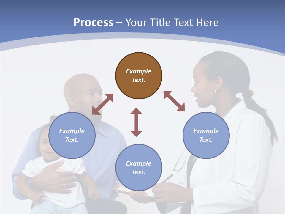 A Doctor Talking To A Woman And A Baby PowerPoint Template