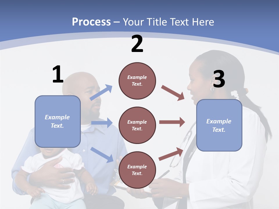 A Doctor Talking To A Woman And A Baby PowerPoint Template