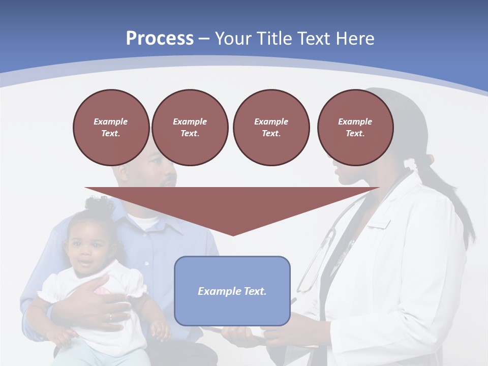 A Doctor Talking To A Woman And A Baby PowerPoint Template