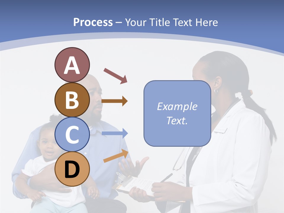 A Doctor Talking To A Woman And A Baby PowerPoint Template