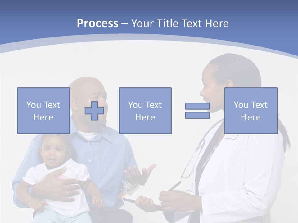 A Doctor Talking To A Woman And A Baby PowerPoint Template