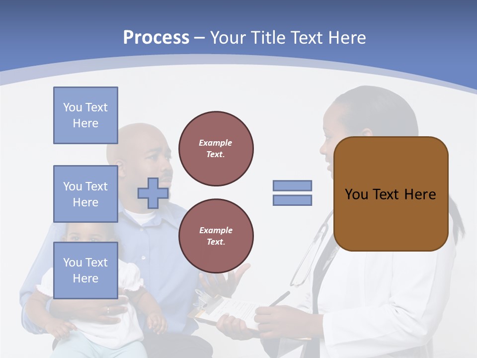 A Doctor Talking To A Woman And A Baby PowerPoint Template