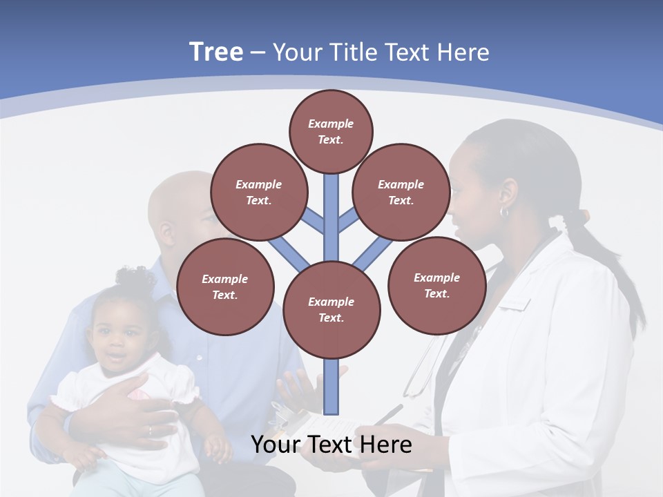 A Doctor Talking To A Woman And A Baby PowerPoint Template