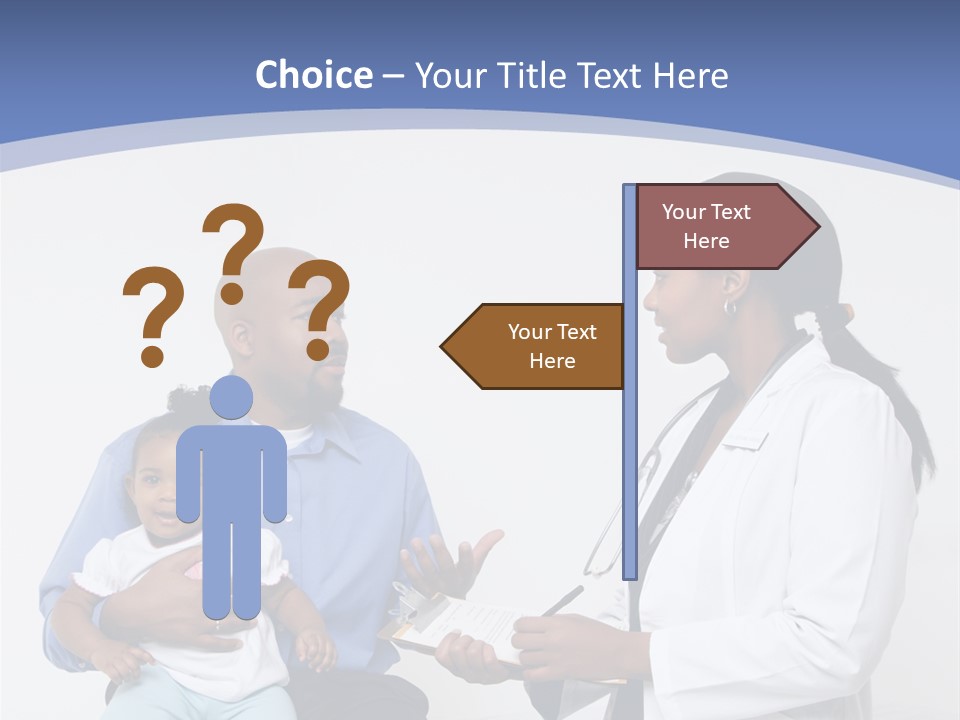 A Doctor Talking To A Woman And A Baby PowerPoint Template