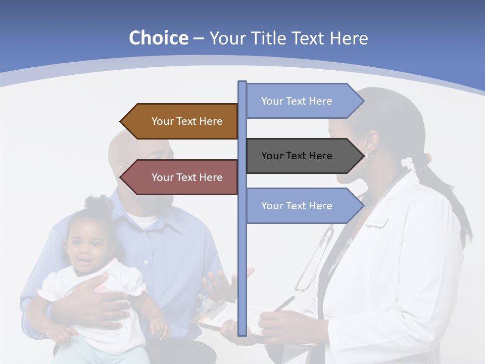 A Doctor Talking To A Woman And A Baby PowerPoint Template
