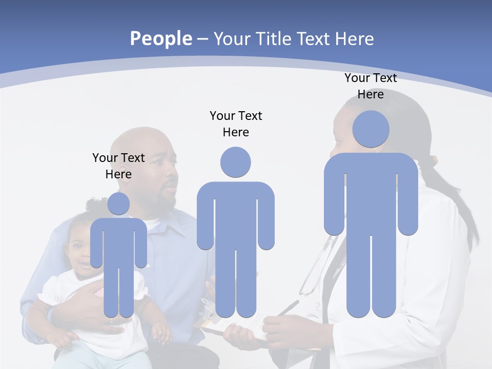 A Doctor Talking To A Woman And A Baby PowerPoint Template