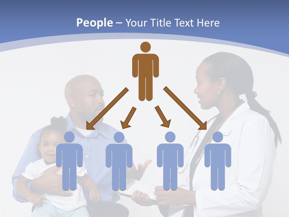 A Doctor Talking To A Woman And A Baby PowerPoint Template