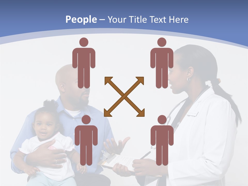 A Doctor Talking To A Woman And A Baby PowerPoint Template